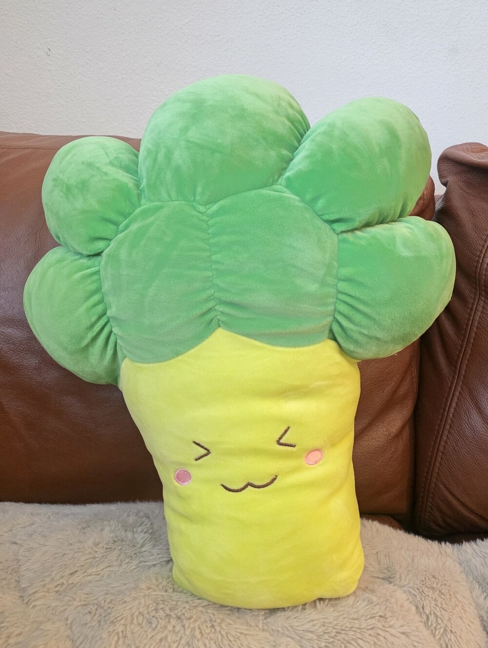 Miniso Broccoli Plush Pillow Kawaii Stuffed Vegetable Plush Toy